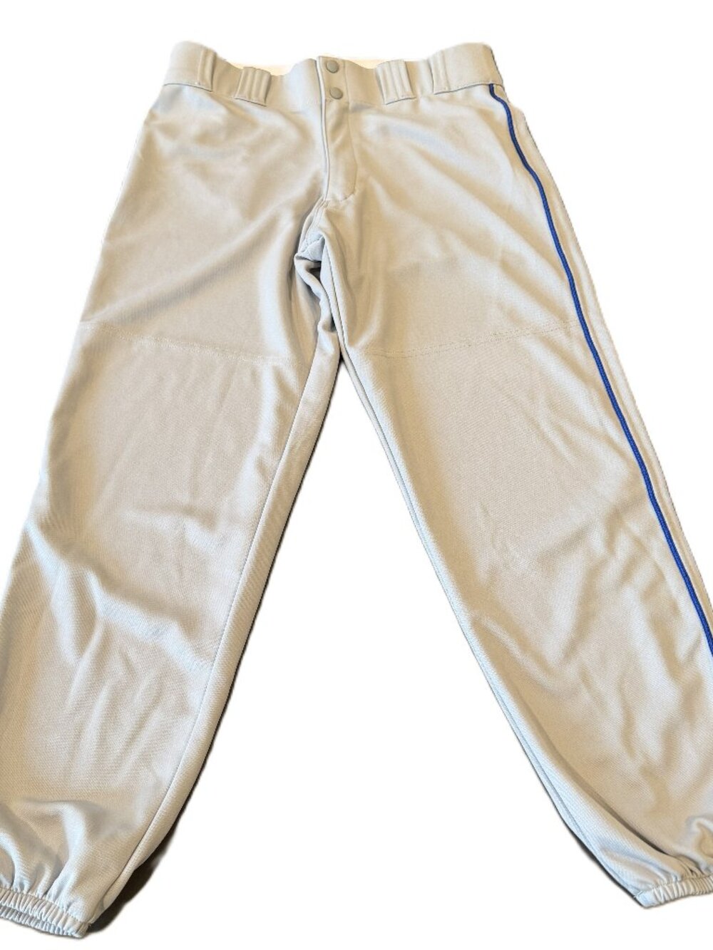 Teamwork Athletic Men’s Gray & Royal Blue Baseball Pants Size XL 34–36